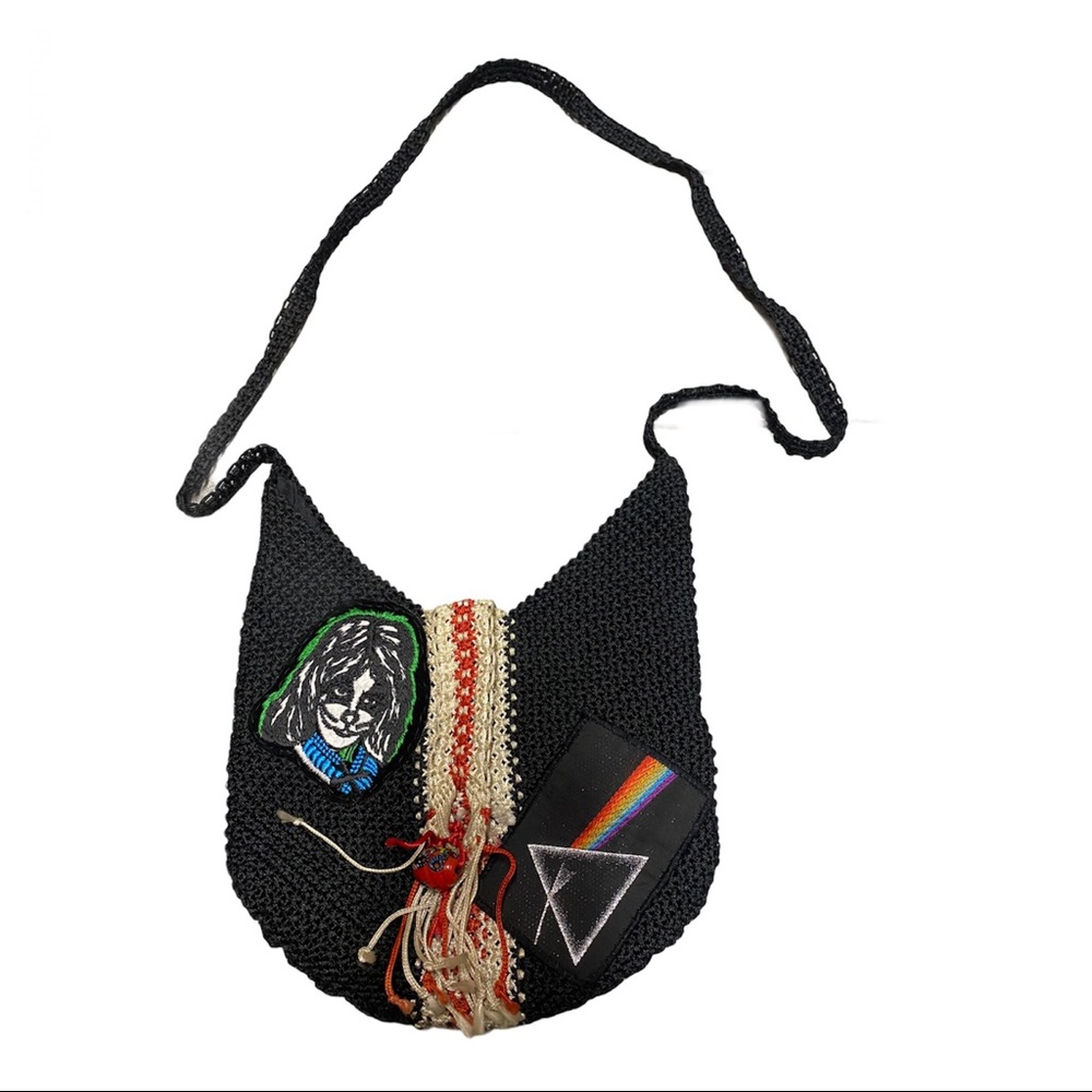 Vintage Pink Floyd/Kiss crossbody purse